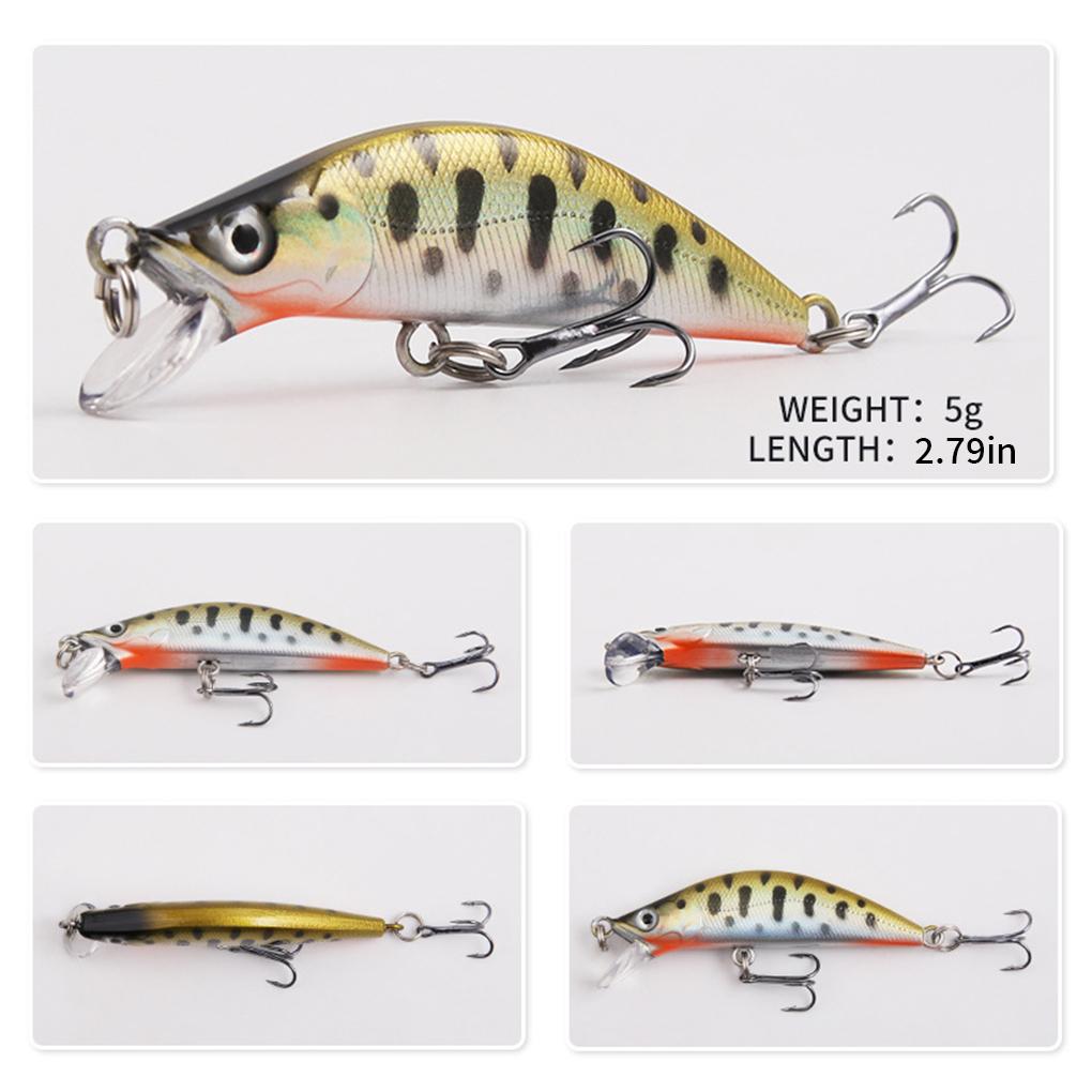 Fake Lure Artificial Bait Colorful Fine Workmanship Fish Hook Sinking Spinner Craftsmanship ABS Firmness Stability