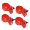 10PCS Automatic Chicken Waterer Cups with Electric Drill Bit Poultry Water Feeder Kit for Duck Goose Turkey 10PCS Cups