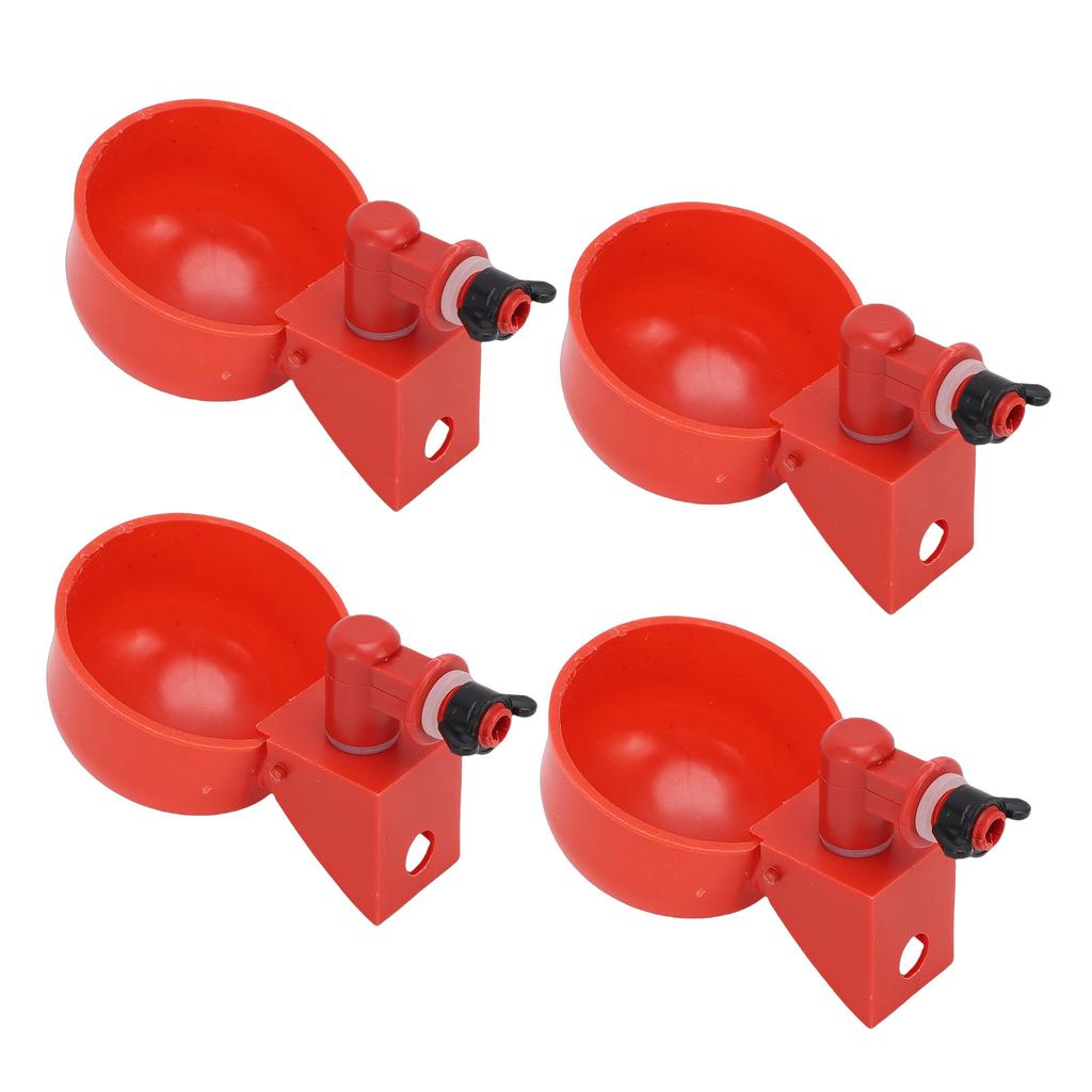 10PCS Automatic Chicken Waterer Cups with Electric Drill Bit Poultry Water Feeder Kit for Duck Goose Turkey 10PCS Cups