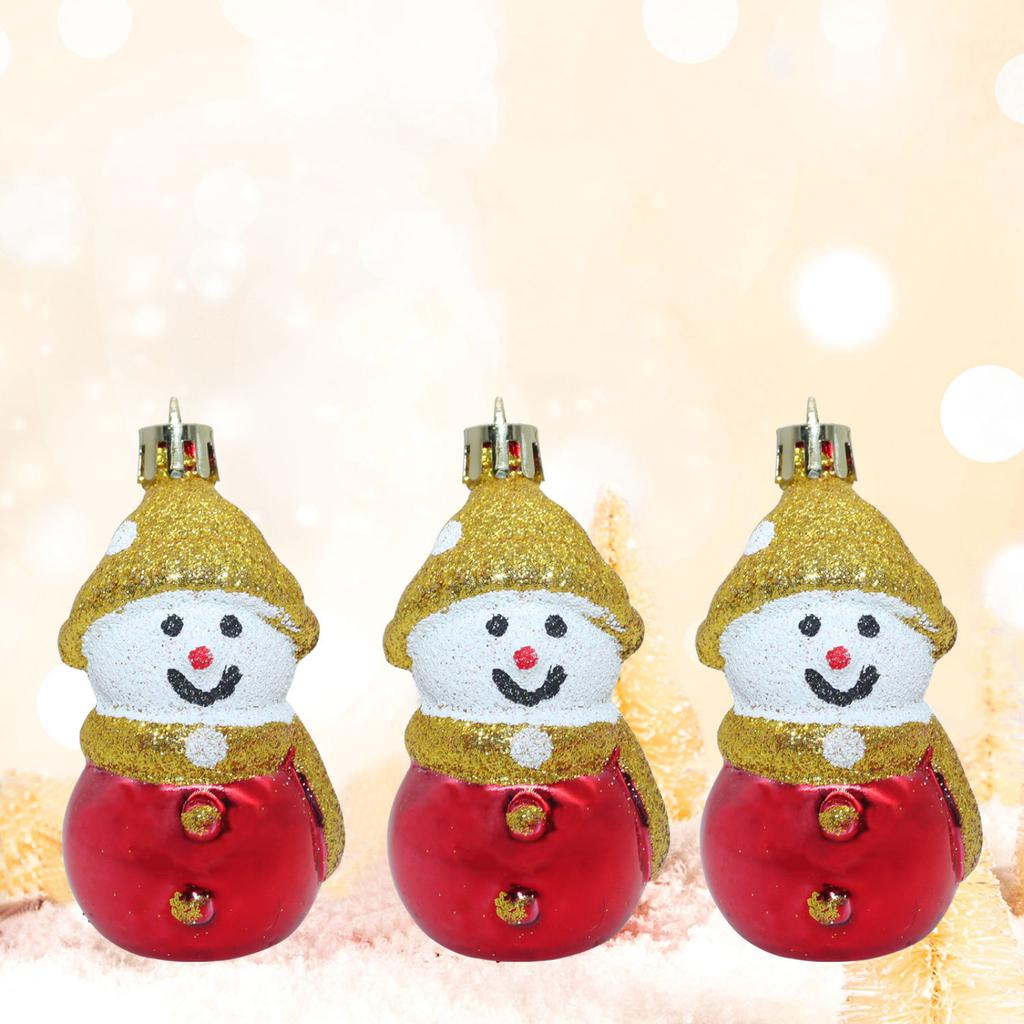 Christmas Snowman Tree Decor Set - Festive Ornaments For Holiday Home And Party Decoration