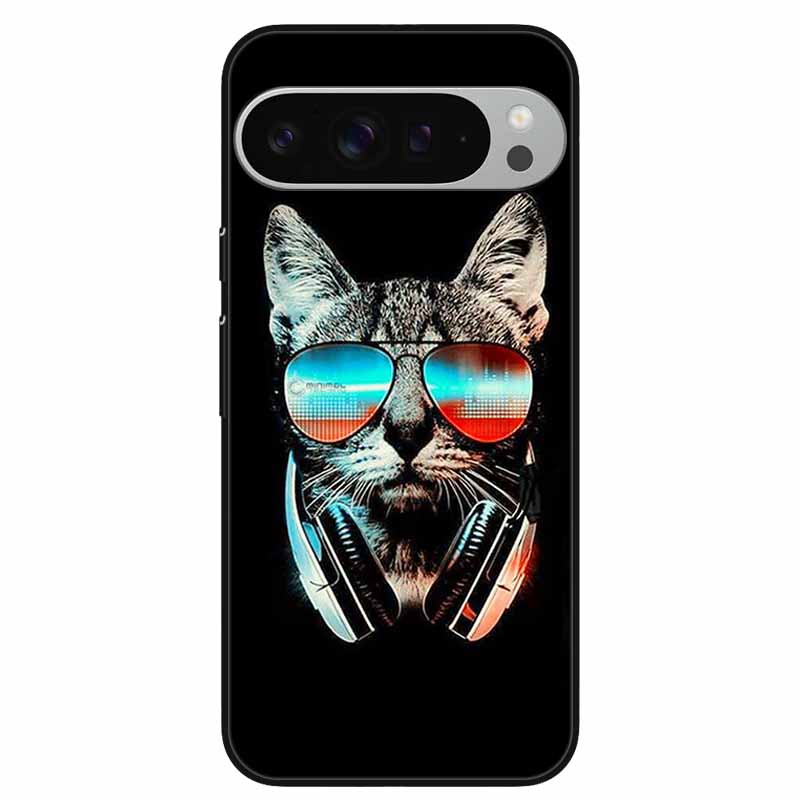 

For Google Pixel 9 9 Pro Case Animals Cool Black TPU Silicon Soft Bumper for Google Pixel 9 Pro XL Shockproof Cover Pixel9 9Pro Pixel 9 Pro