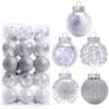 30pcs 6cm Christmas Ball Set Plastic Hanging Ornament Crafts Christmas Tree Pendant  New Year