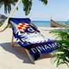 Dinamo Zagreb Print Strandtuch, Großes Weiches Schnelltrocknendes Handtuch für Strand Camping Schwimmen