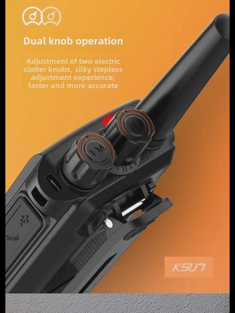 KSU7 Handheld Walkie-Talkie: 8W High Power, USB Fast Charging, Strong Outdoor Signal Penetration, Mini Design (x26).