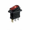Waterproof High Current 30A/50A Boat-shaped Rocker Switch, KCD3, Single Pole, Three-leg Power Switch.