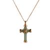 Heart Shaped Cross Pendant Necklace With Pearl Chain For Fashionable Women And Men