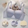 Underwear women's thin small breasts gather and close secondary breasts, summer seamless bra without steel ring bra full thin cup