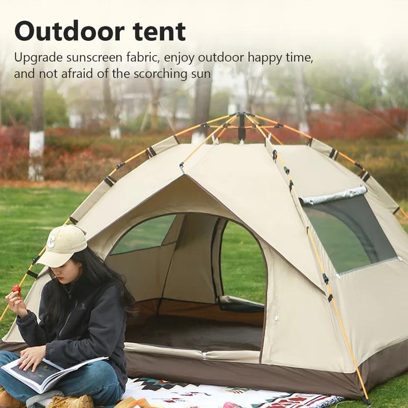 Hot Outdoor Camping Tent Automatic Quick-Opening Tent Beach Camping Folding Tent, Small and Easy to Carry.