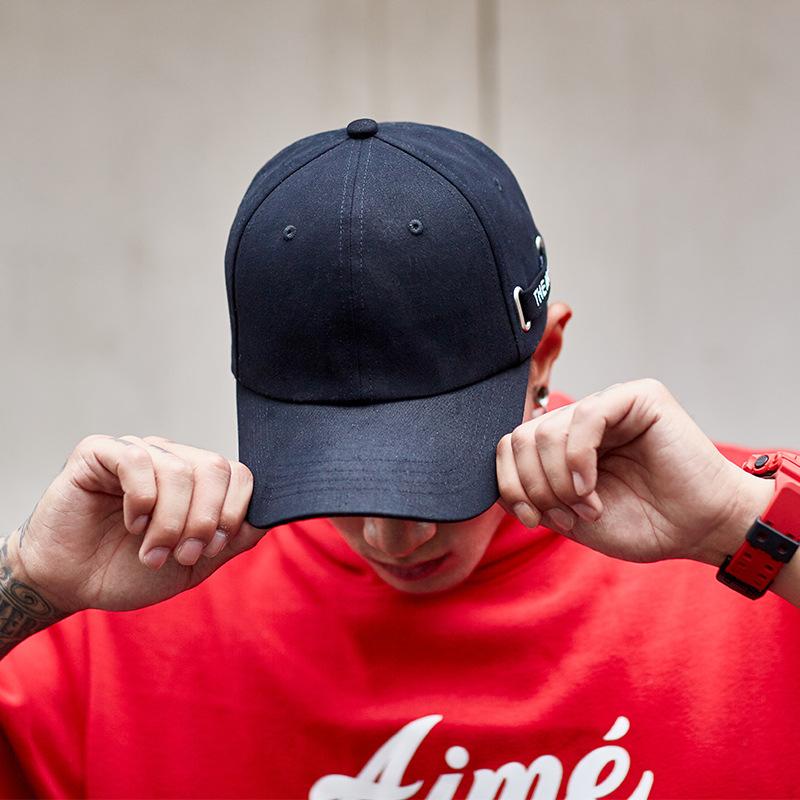 Four Seasons Hat for Men, Trendy Korean Version, Versatile Peaked Cap, Personalized Street Baseball Cap, Sun Protection and Sunshade