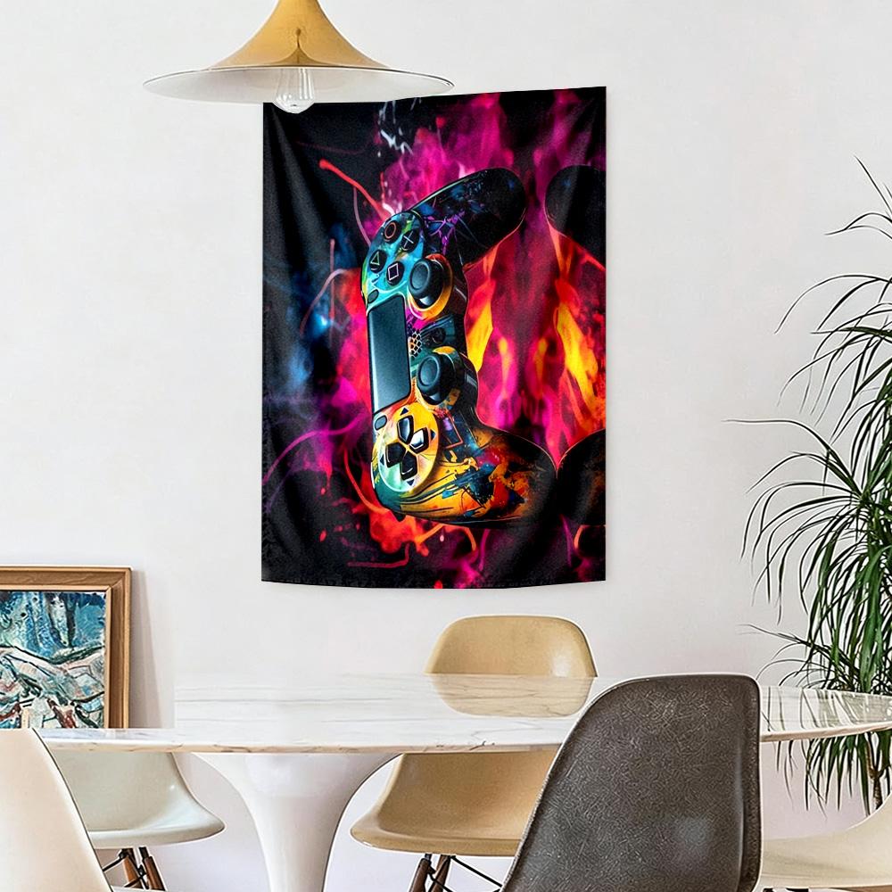 Gamepad Wall Decor Tapestry Art For Pet Memorial Birthdaywedding Party Backdrop Family Gift
