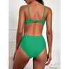 Swimwear European and American Split Hard Solid Color Bikini