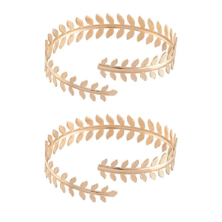 Baroque Arm Chain Delicate Coils Armlet Armband Open Bangle for Beach