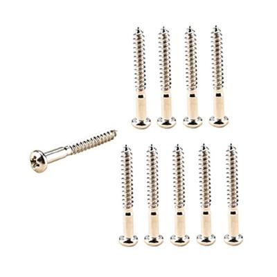 10PCS Electric Guitar Bridge Screws Guitar Mounting Hardware Phillips Head Screw