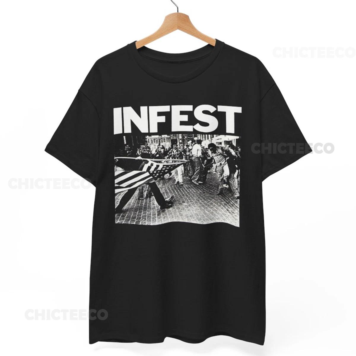 

Infest Shirt - Antifa Powerviolence Punk Band Tee | Unisex Infest Punk T-Shirt L