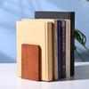 Anti-Slip Wood Book Stoppers Detachable Book Supports High Quality Wooden Bookends  School Office