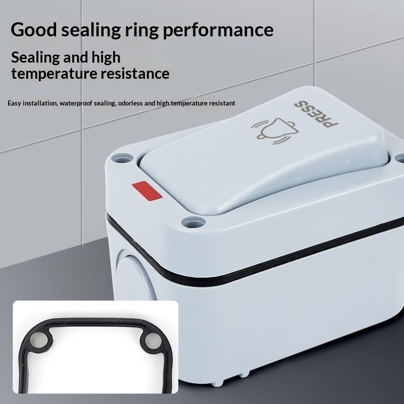 Ac250V 20A Doorbell Switch Self-Resetting Outdoor Ip66 Patio-Mounted Waterproof Doorbell Control Push-Button Switch
