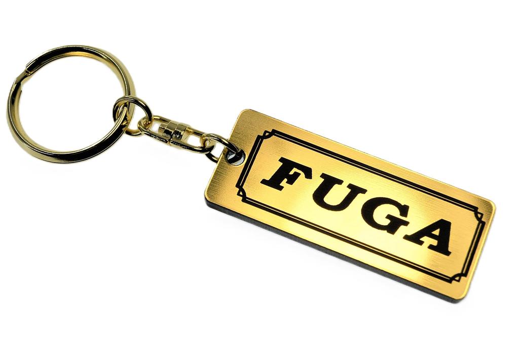 Fuga Gold Black Double Ring Acrylic Original Keychain Early Late Custom Parts A-618-1 & (Y51 & Models)