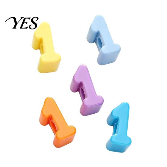 Large Hole Beads 5Pcs DIY Acrylic Bubble Number Beads, 0-9 Chunky Colorful Spacer for Crafting Projects
