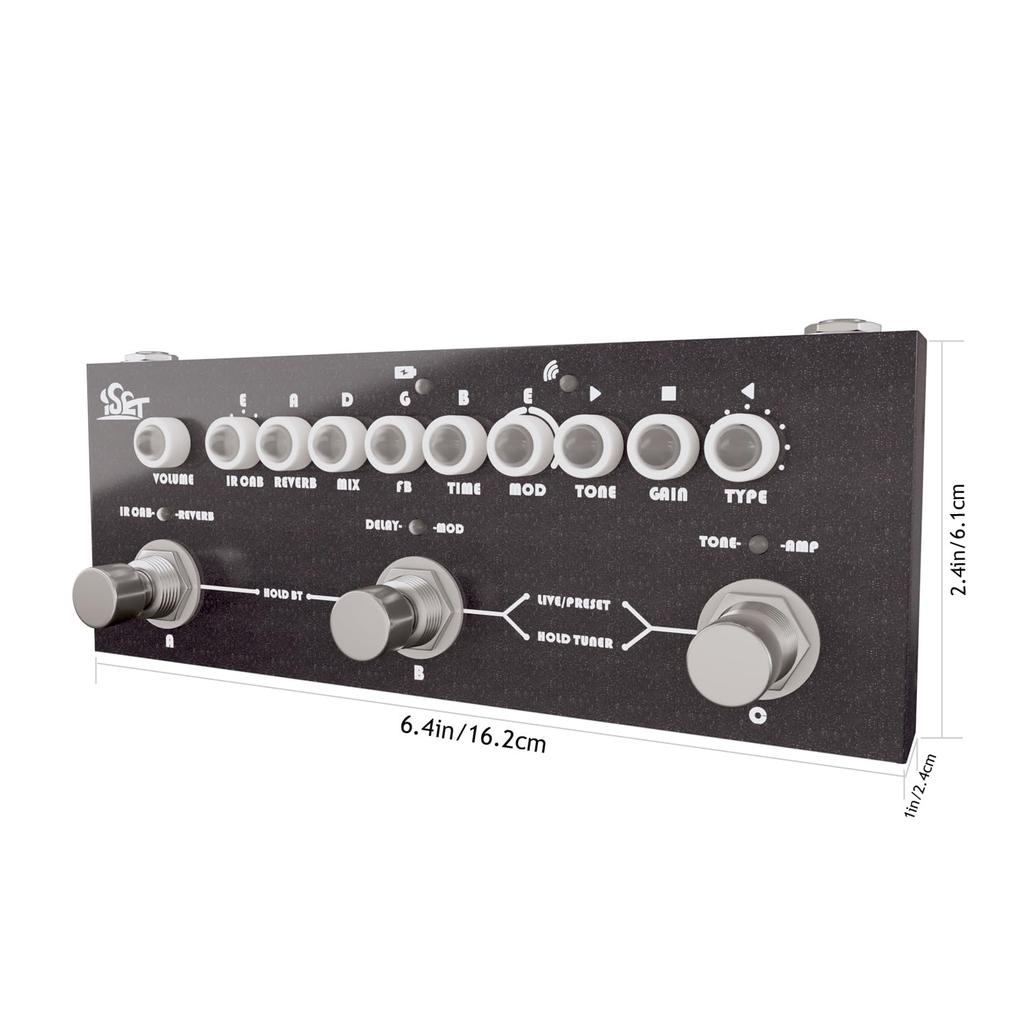 ISET Guitar Effector Analog Guitar Pedal (Multi Effects)