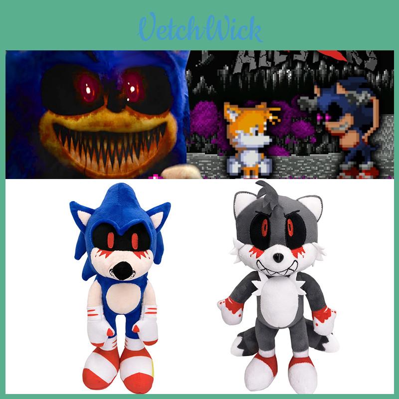 Sonic Exe I Spiriti dell'Inferno Peluche Sangue Malvagio Bambola Morbida Ripiena Regalo per Bambini