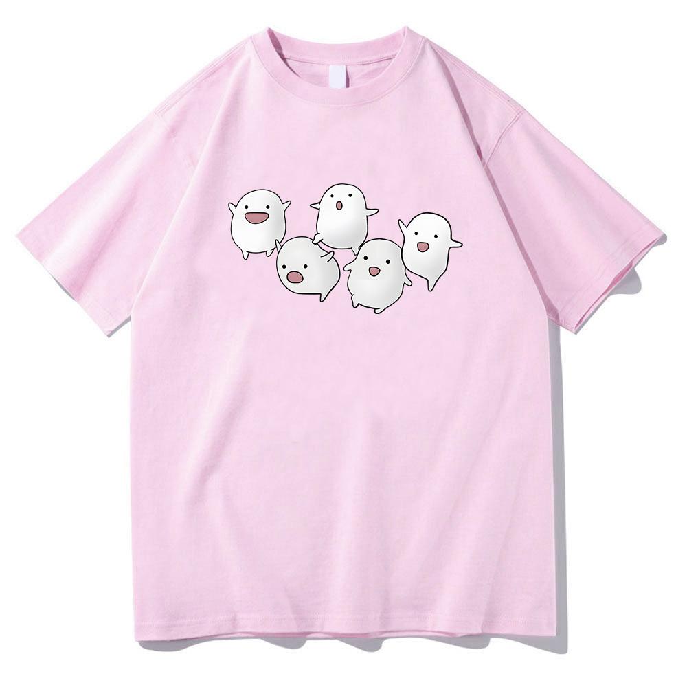 Warawara The Boy and Heron T-shirts Short Sleeve Cotton Girls Tee-shirt Japanese Anime Cartoon Graphic Tshirts Kawaii Print Tees Unisex