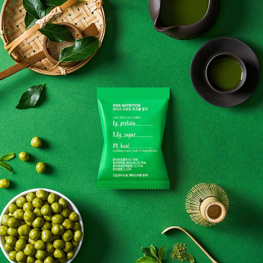IDEA NUTRITION Ize Protein Chocolate Ball #Matcha 22g*5ea