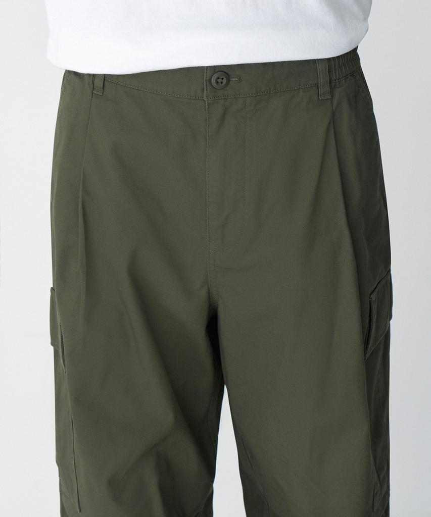 Musinsa Standard Cotton Parachute Elastic Cargo Pants [Khaki]