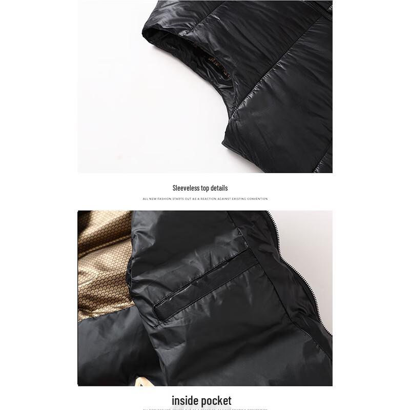 Mao Ren Men's Solid Color Outdoor Casual Warm Vest