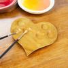Mini Wooden Palette for Painting-Heart Shape, Handmade Paint Palette for Acrylic, Oil, Watercolor, Gouache Painting, Ideal
