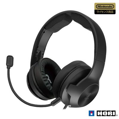 Licensed Hori Gaming Headset with Mixer High Grade for Nintendo Switch Black Nintendo Switch Online Voice [Nintendo Product] [Supports Chat]