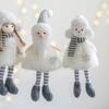 Soft Christmas Plush Girl Ornaments Cartoon Xmas Tree Pendant  Home Xmas Decor