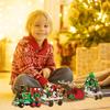 Christmas Train Building Block Set, 806 Pieces, 4 Packs With 24 Changes, Surprise Christmas Building Toys, Christmas Train, Christmas Gift