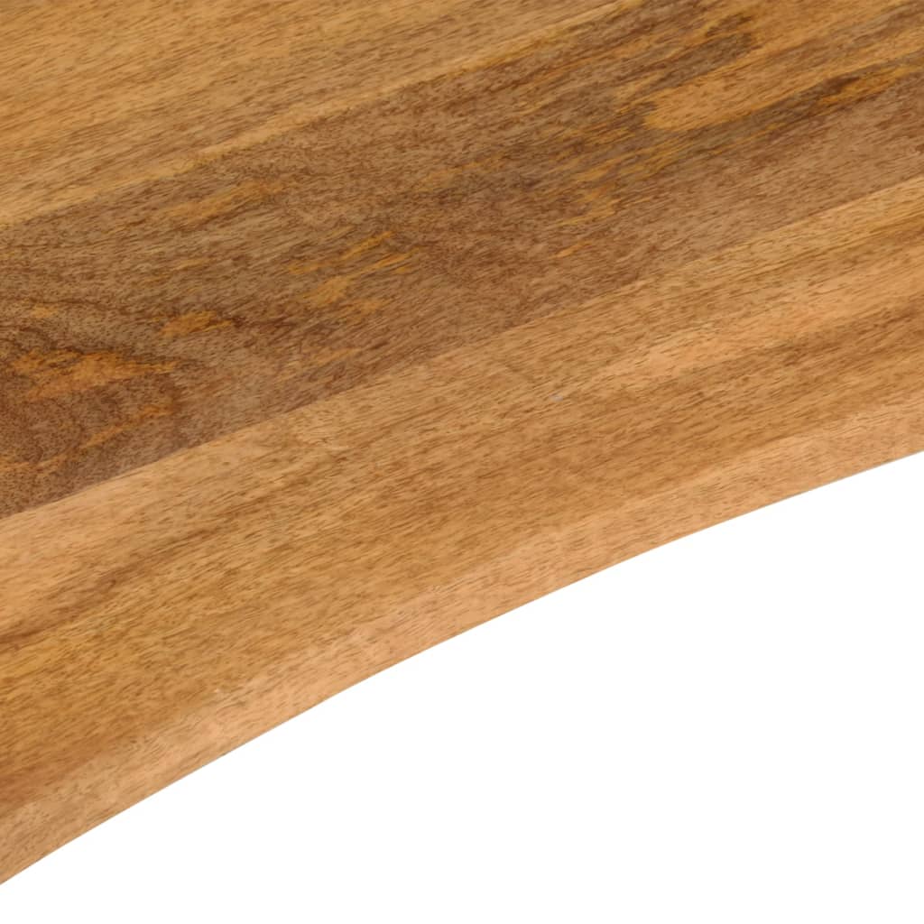 Vidaxl Blat Biurka, Z Wycięciem, 90X50X2,5 Cm, Surowe Drewno Mango