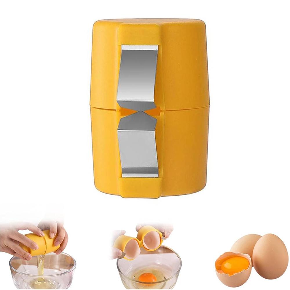 

New Egg Cracker for Raw Eggs Breaker Egg Shell Cutter Kitchen Gadgets