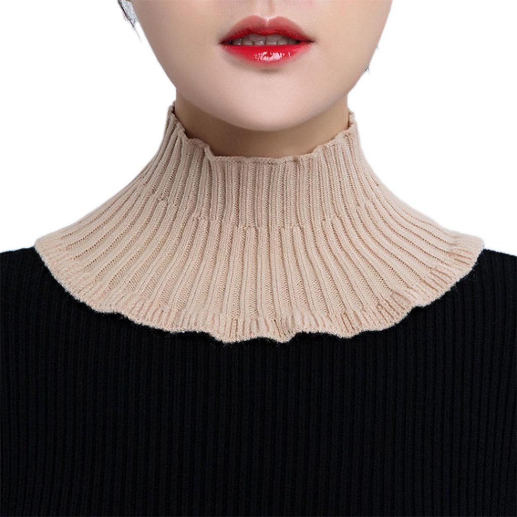 Fake Collar Detachable Turtleneck Neck Dickey Half Top Mock Sweater Collar