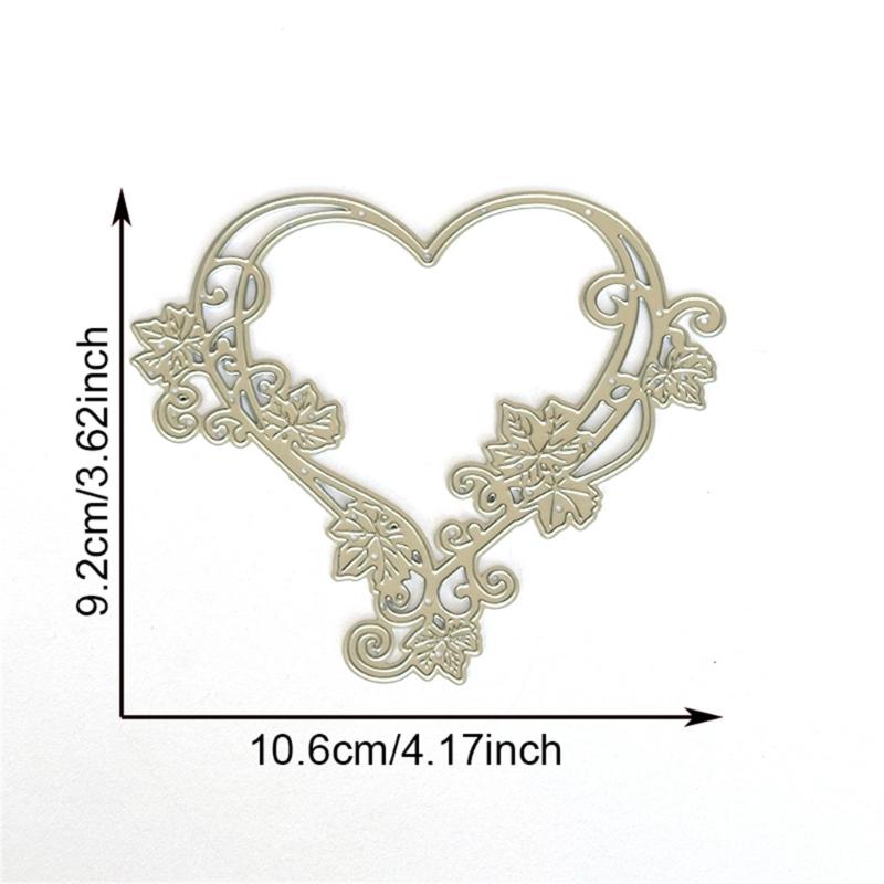 Flower Heart Carbon Steel Die Cut Embossing Cutting Dies Stencils For Card Making Scrapbooking Photo Album Memory Book