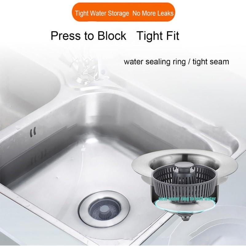 3 w 1 stal nierdzewna Sink Aid Sitko do odpływu zlewu kuchennego Korek do zlewu kuchennego Korek do zlewu Koszyk do odpływu zlewu kuchennego