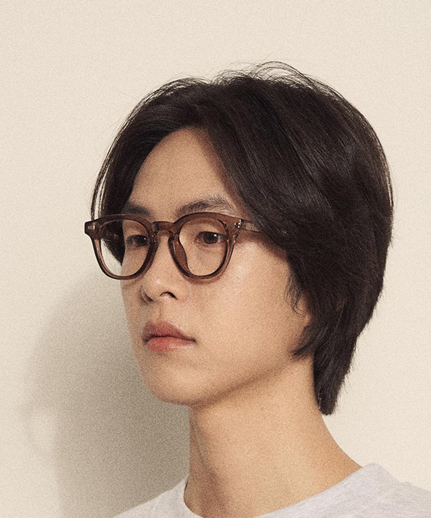 Peullang Pf315 Arnel-Style Horn-Rimmed Glasses Cinnamon (C7)