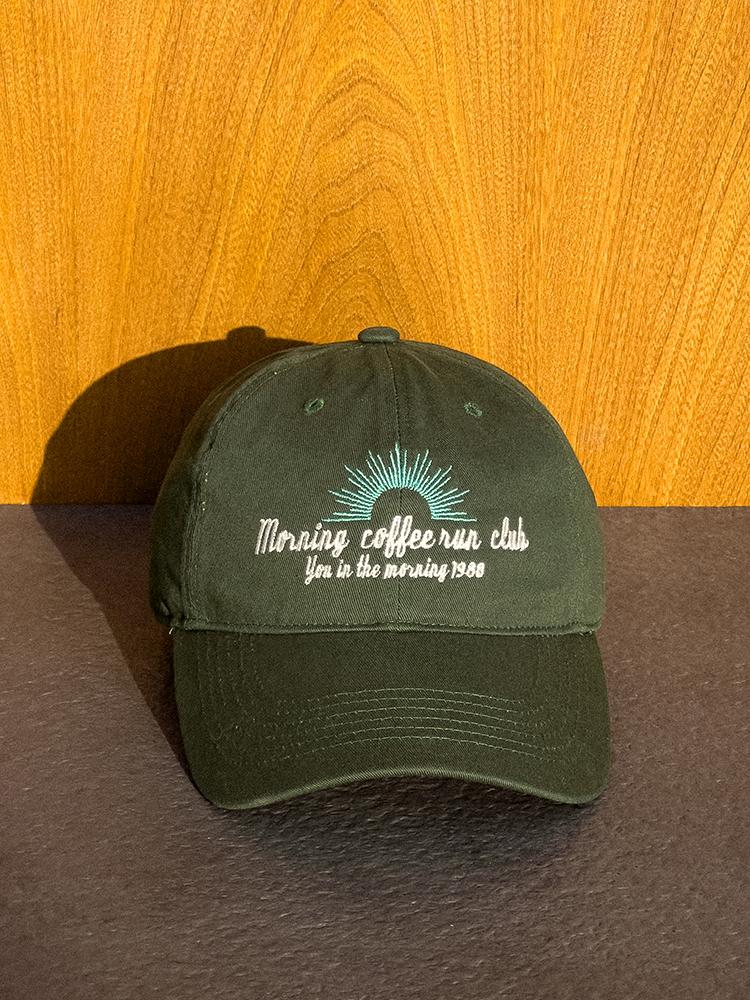 Moningkeopileonkeulleob Sun Light Logo Ball Cap Green