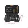 48x Screw Bolt Extractor Set Accessories with Case Remover Socket for Damaged Stripped