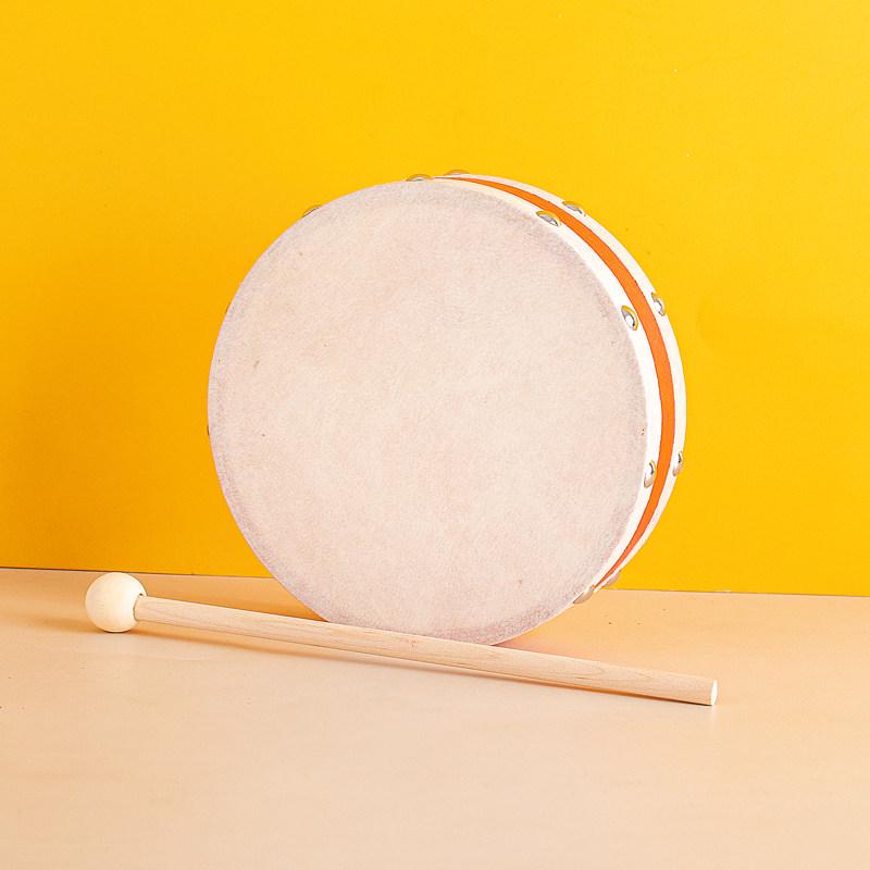 Xinjiang Dance Double-Sided Hand Drum: Kindergarten Orff Instrument Sheepskin Tambourine