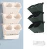 Self Wat ing Stackable V tical Plant Pot Wall Mounted   s Pots for Strawb ries Vegetable Indoor Outdoor Decoration