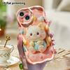 Phone Case: 2D Flat Design, Suitable for iPhone 18 17 16 15 14 13 Pro, Milky White Little Cat, Perfect Holiday Gift for Christmas and Halloween
