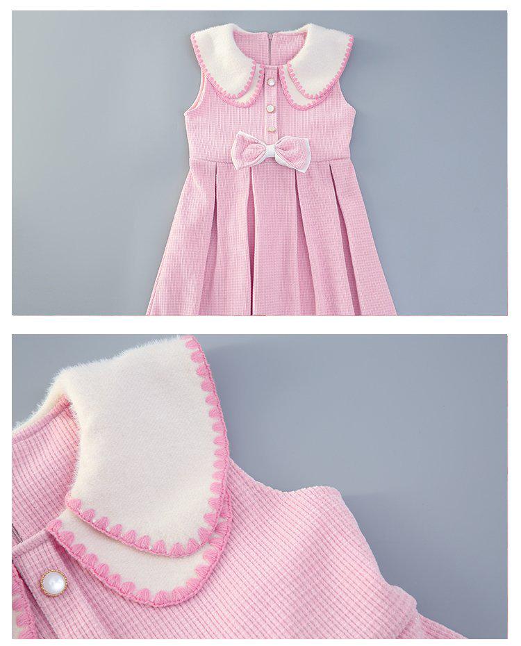 Girls' New Year's Princess Suspender Dress Set - Autumn/Winter