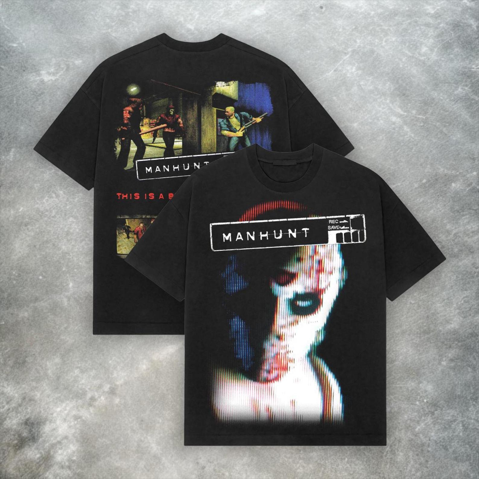 Manhunt PS2 Tee: Vintage Y2K Horror Game Shirt S