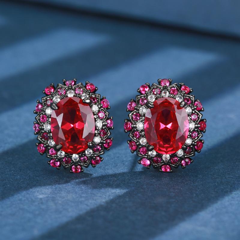 

Женский комплект из ожерелья и серег с цирконами в стиле легкой роскоши, универсальный геометрический дизайн, модный нишевый дизайн