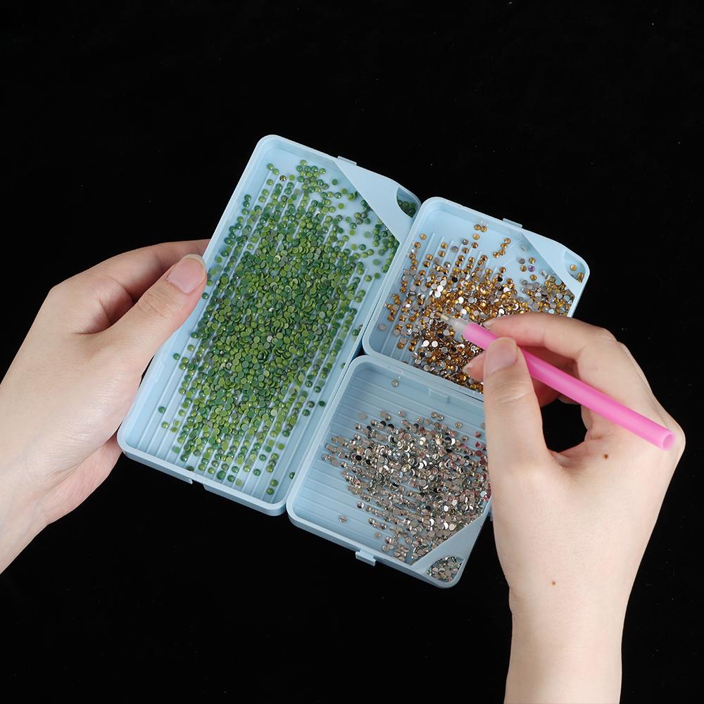 DIY Craft Beads Sorting Storage Tray Drill Storage Container for 5D Diamond Painting Tool