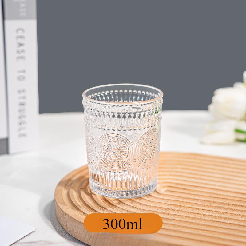

Sunflower Glass Breakfast Milk Coffee Beer Tea Water Cup Multi Functional Transparent Glass Cup Tooth Mug Lover Cuper Gift 1pcs 301-400ml