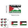 High-quality Pet Material Car Sticker 14cm Palestinian Flag Decal