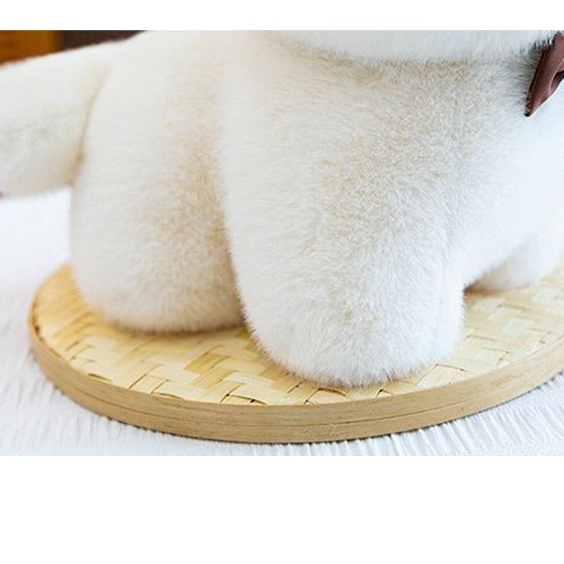 Cute Cat Plush Toy With Bow Tie Soft Fluffy Stuffed Kitten Doll For Kids Adults Home Decoration Bedroom Ornament Birthday Gift
